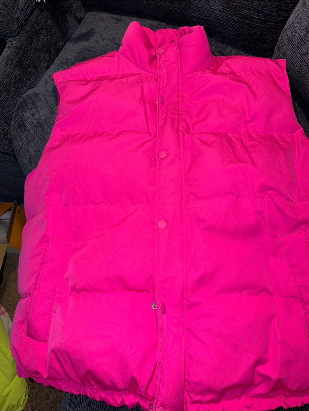 a new day Hot Pink Puffer Vest